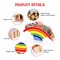 GAMENOTE Wooden Pen Holder & Pencil Holders - Rainbow Supply Caddy Phone Holder Desk Organizer for Office Supplies Makeup Brush Classroom Organization for Women & Kids